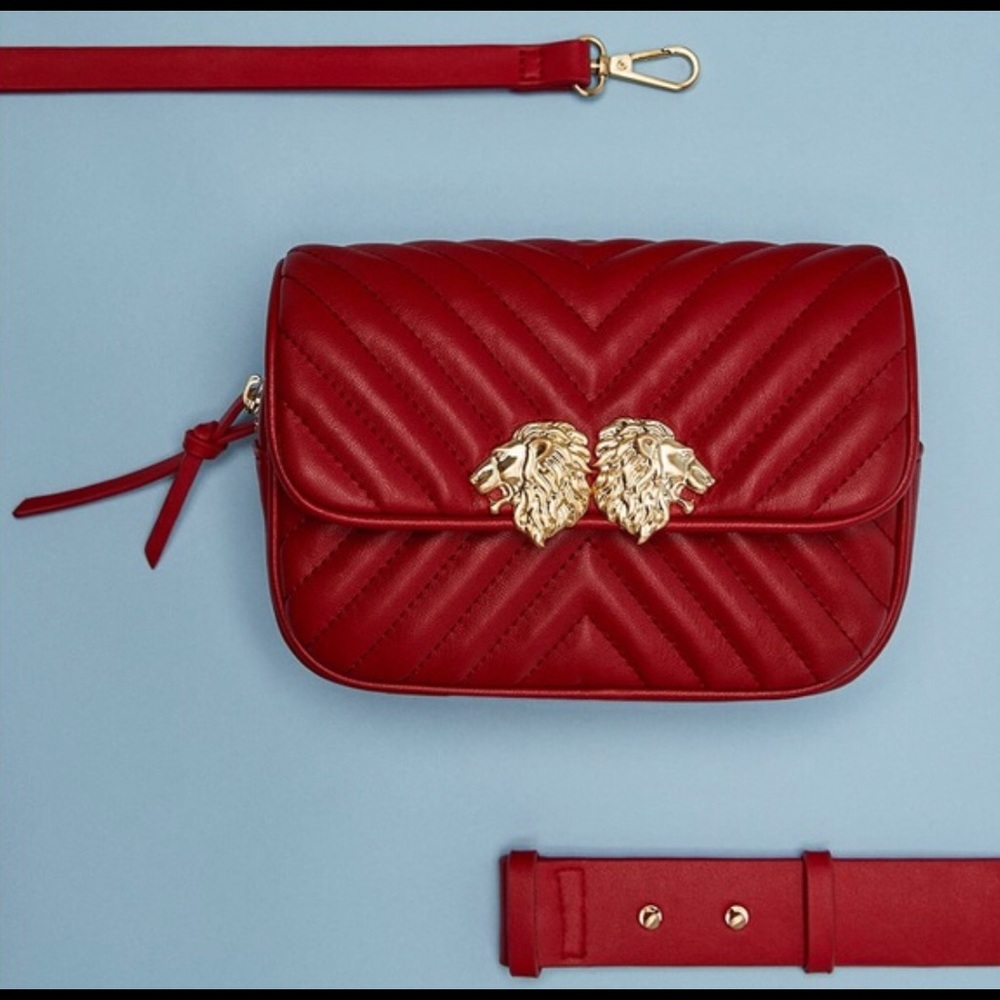 ZARA RED BELT BAG